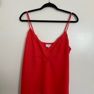 Socialite Scarlet Lace Cami Top size M